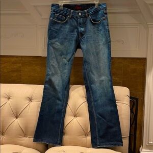 N:  Blue Cult Mens blue denim jeans straight fit Size 34 Medium Wash